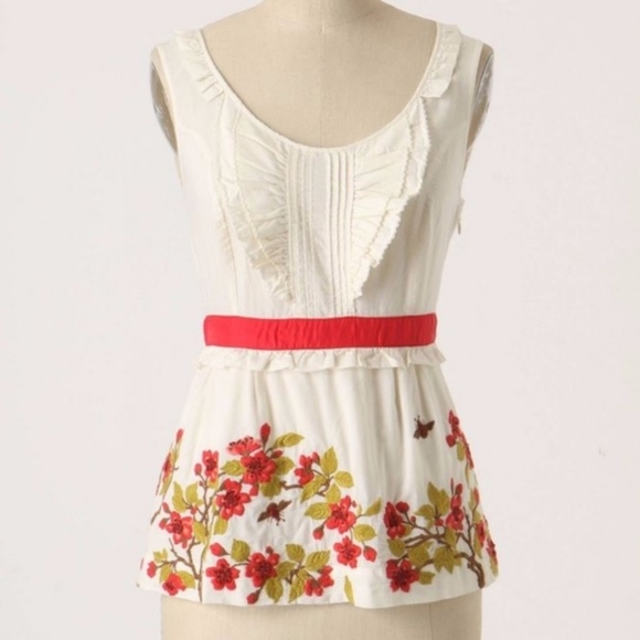 Anthropologie Tops - Anthropologie Floreat Secret Garden Blouse